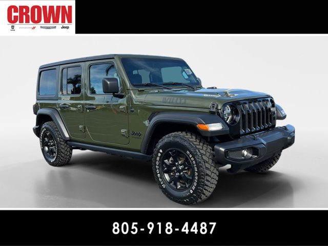 Used 2021 Jeep Wrangler Unlimited Willys with VIN 1C4HJXDG3MW505517 for sale in Ventura, CA